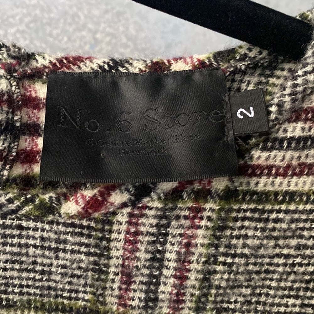 No 6 store wool plaid pant set in small - Picture 3 of 11